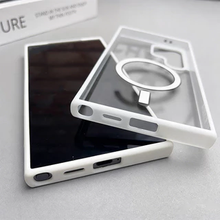 TPU Magnetic เคสโทรศัพท์ For Samsung A07 A17 A56 A36 A16 A06 A54 A55 A15 A37 A57 A26 A25 S26 S25 กันกระแทก ชัดเจน สีทึบ