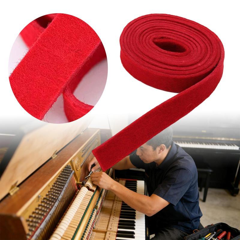 [Fenteer1] Piano Felt Key Bushing Cloth Replacement Red Instrument Accessories for Piano Tuning and Care