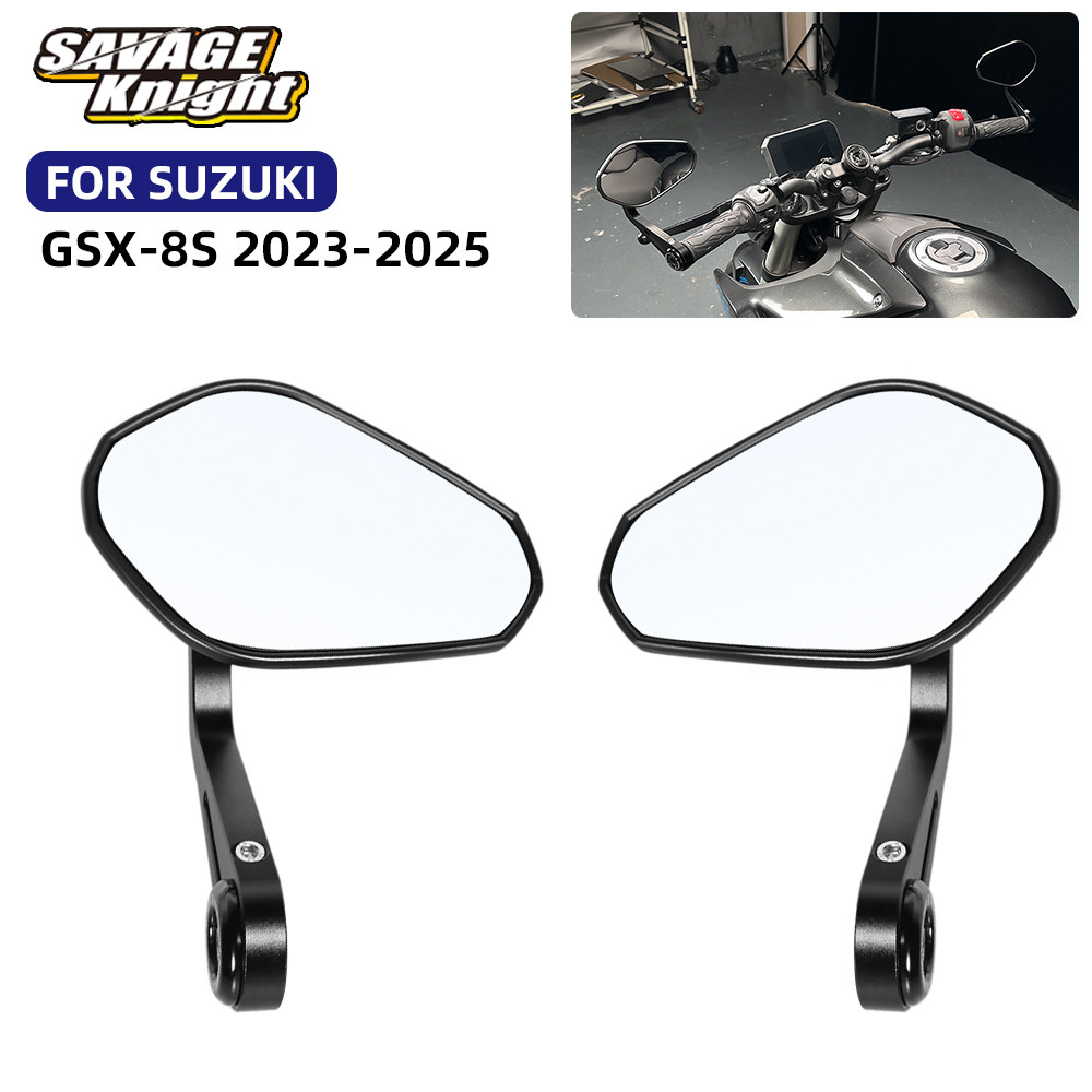 SC 2025 GSX-8S E9 Bar End Mirrors For Suzuki GSX8S GSX 8S 2023-2024 Adjustable Handlebar End Rearvie