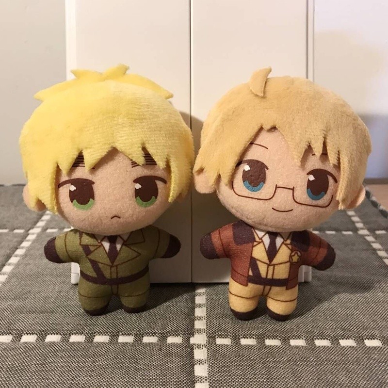 【พร้อมส่ง】hetalia ตุ๊กตา figure cosplay doll merch Arthur Kirkland Alfred F Jones Wang Yao ของขวัญ