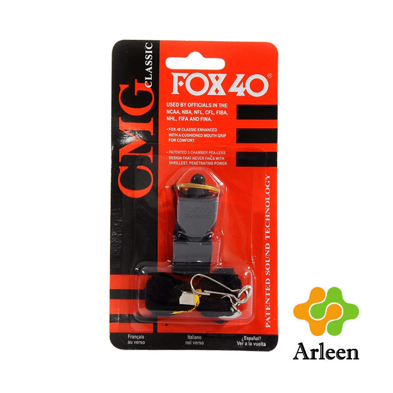 นกหวีด FOX 40 พร้อมเชือกคล้องคอ สำหรับกีฬาและเหตุฉุกเฉิน thumbnail 8