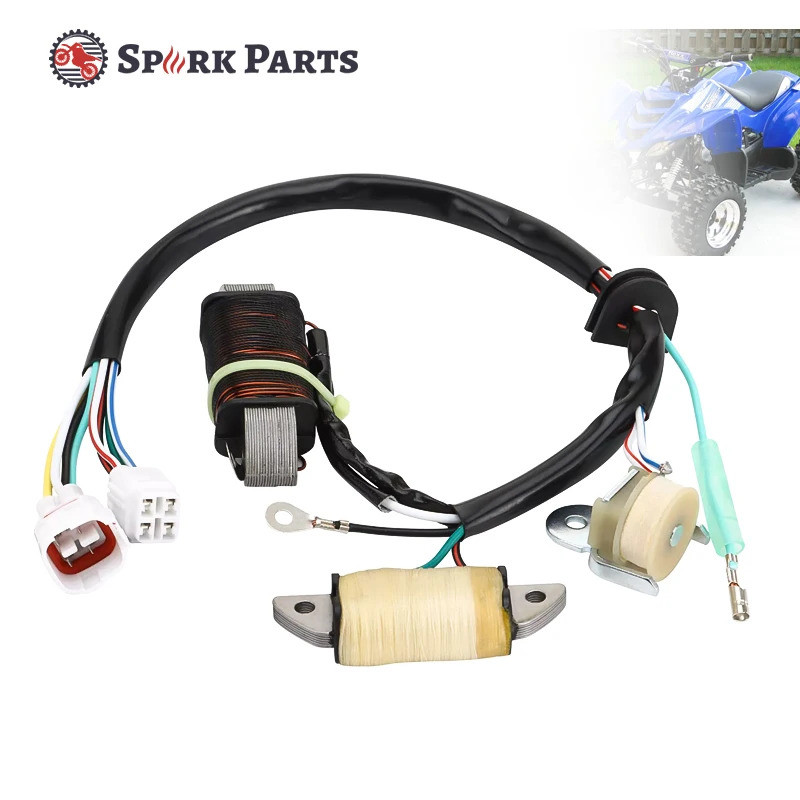 ATV รถจักรยานยนต์ Stator คอยล์จุดระเบิดสําหรับ Yamaha YFM50 Raptor Badger 50 80 Grizzly YFM80 YFM80G
