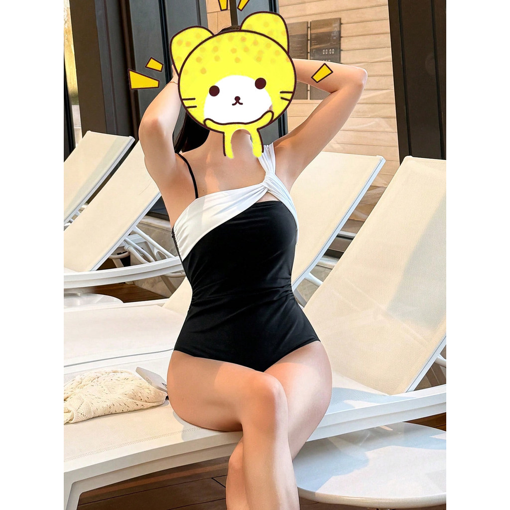 ชุดว่ายน้ำแขนยาวผู้หญิง กางเกงว่ายน้ำผู้หญิง ชุดว่ายน้ำผู้หญิงแบบเซ็กซี่ Anzac สามเหลี่ยม Quick-Dryi