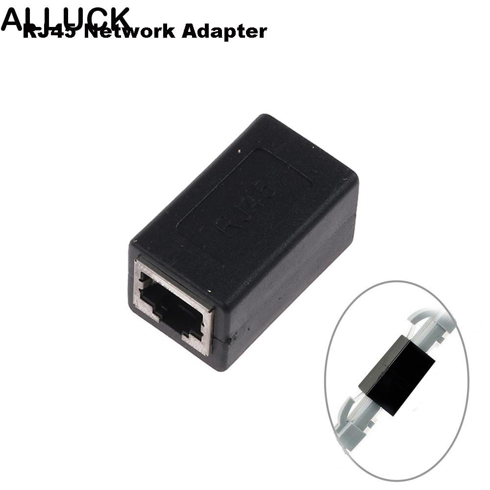 ALLUCK Coupler Extender Connector อะแดปเตอร์ LAN สีดําคุณภาพสูง