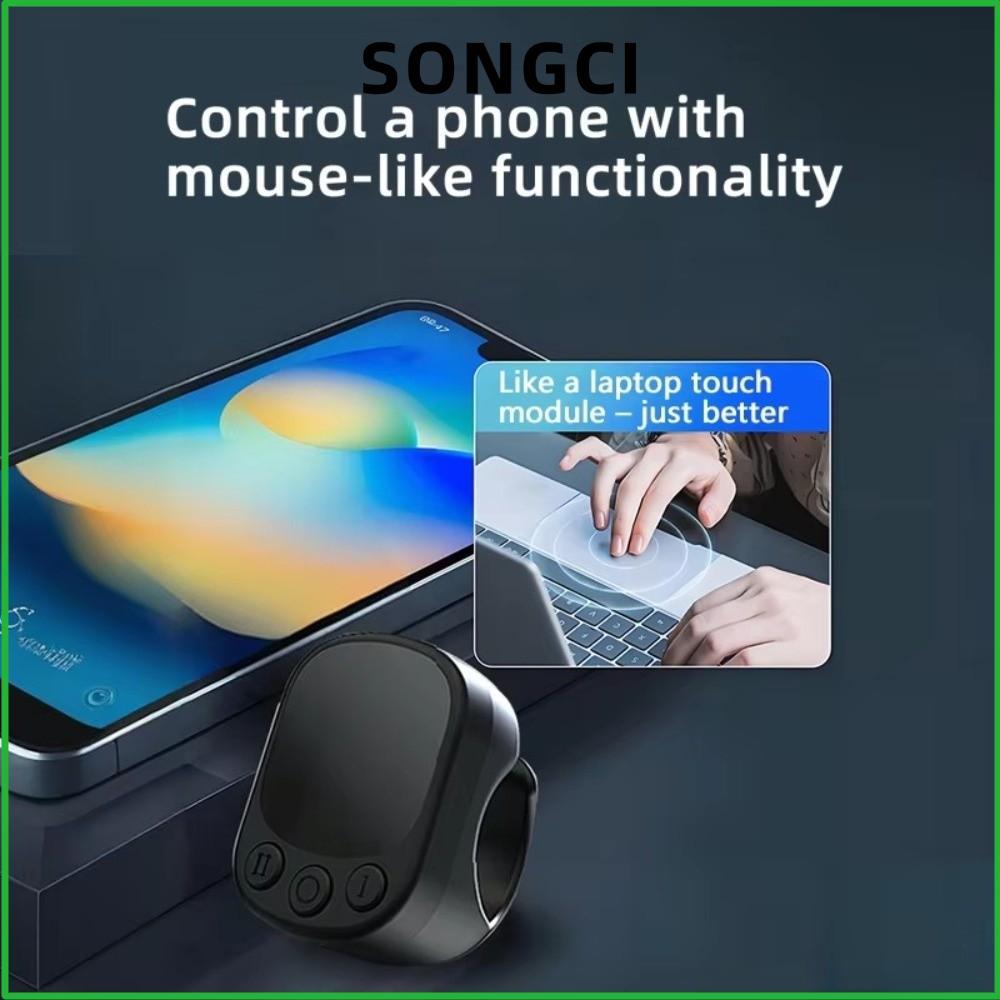 SONGCI Touchscreen Controller, srolling ต่อเนื่อง Clicker Bluetooth Ring Remote, หน้าเปลี่ยนฟังก์ชั่