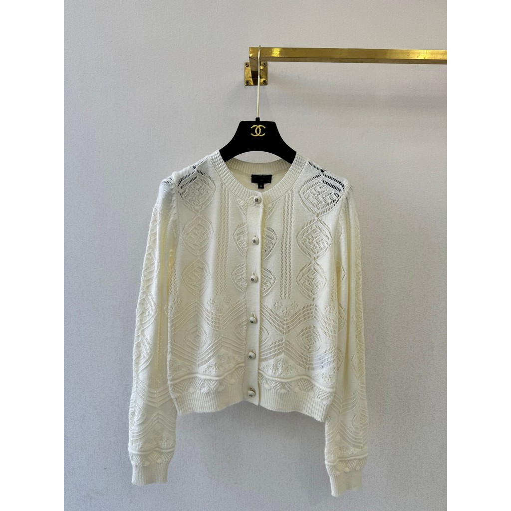 I9CT Ch*** Round-neck knitted cardigan, slimming and versatile, high-end top for women