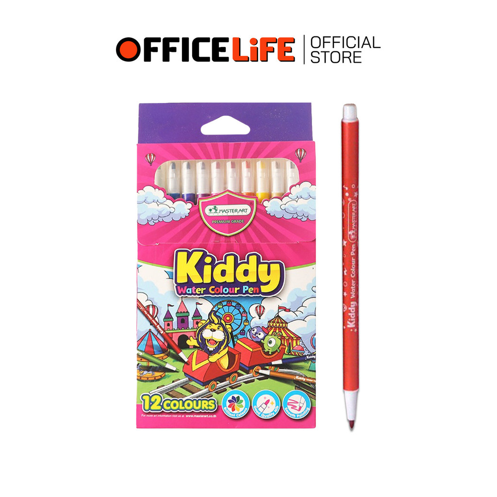 Master Art (มาสเตอร์อาร์ต) ปากกา ปากกาเมจิก รุ่นคิดดี้ 12 สี