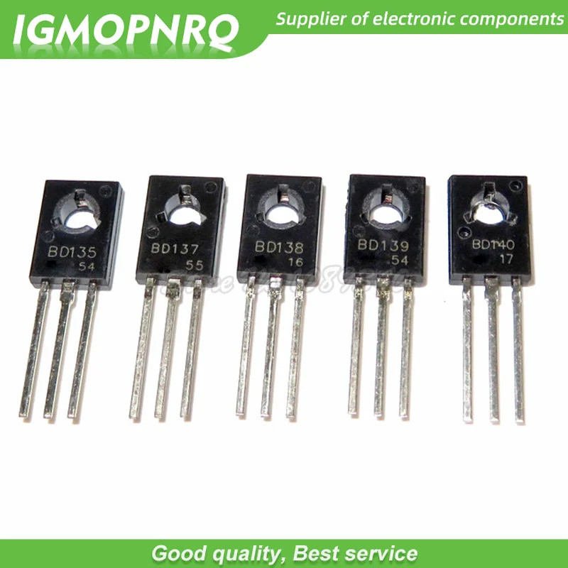 10PCS BD131 BD132 BD135 BD136 BD137 BD138 BD139 BD140 TO-126 NPN Power Triod ทรานซิสเตอร์
