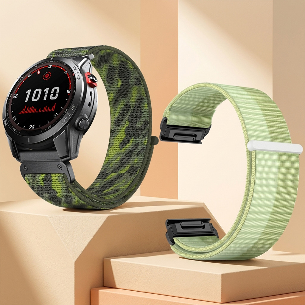 22 มม.26 มม.QuickFit สายรัดไนลอนสําหรับ Garmin Tactix 8 51 มม.47 มม.7 Pro Approach S70 47 มม.S62 S60