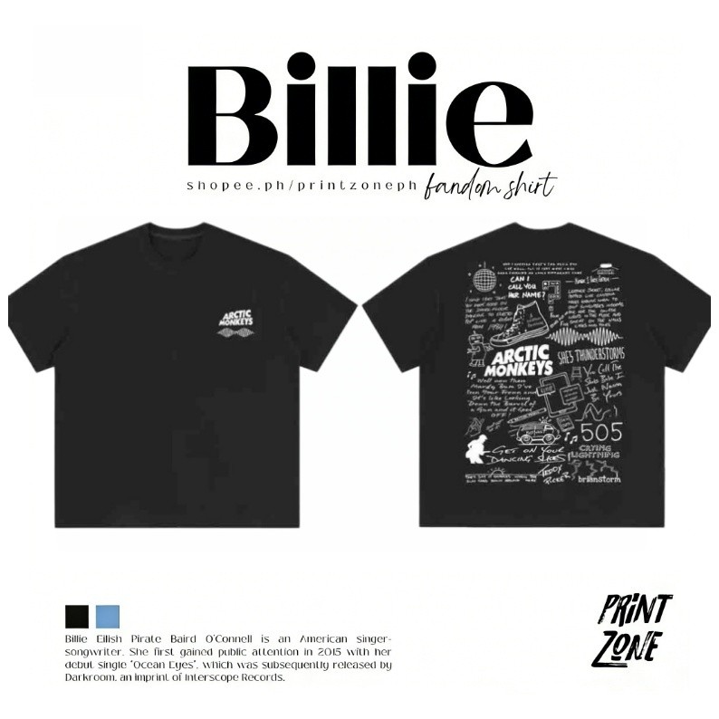 เสื้อยืดสีขาวพิมพ์ลายหมายเลข 505 ของ Arctic Monkeys สำหรับแฟนเพลง ทำจากผ้าฝ้ายหนา สวมใส่สบาย เหมาะสำ