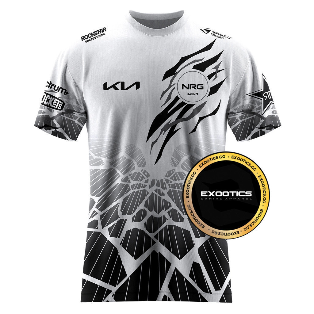 เสื้อเล่นเกมทีม NRG Esports Valorant ปี 2026 พิมพ์รอบคอดีไซน์ใหม่ แห้งเร็ว