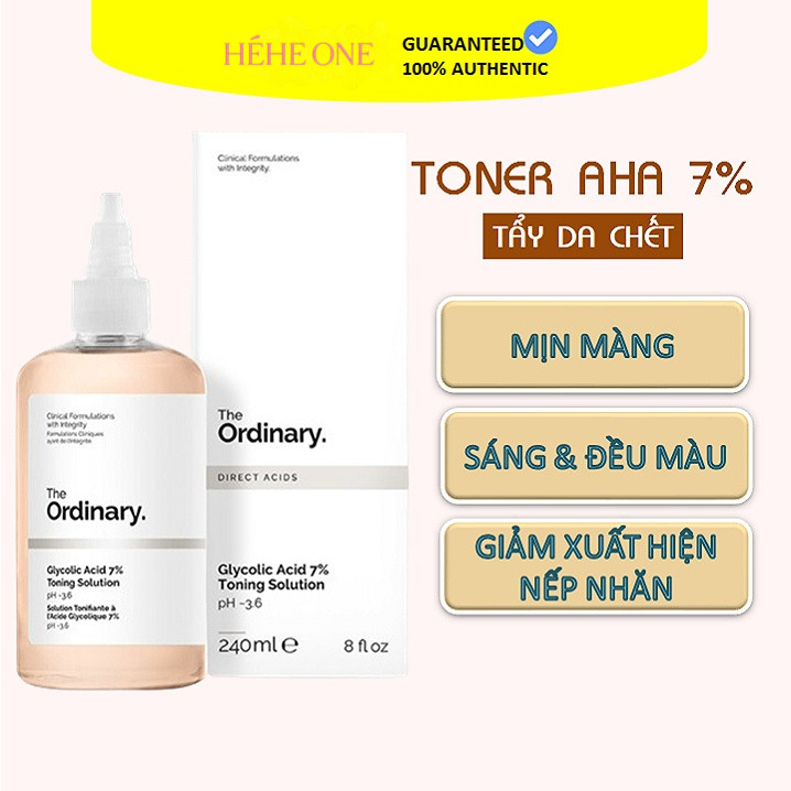 Toner The Ordinary Exfoliating Toner glycolic acid 7% 240ml Toning Solution (HE ONE)