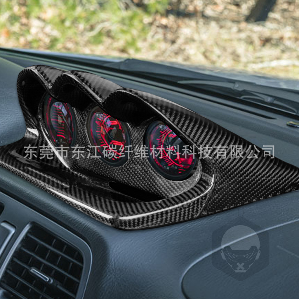 เหมาะสําหรับ Subaru Wing Leopard ดัดแปลงเบาะแดชบอร์ดคาร์บอนไฟเบอร์จริง WRX STi 9th Generation Dashbo
