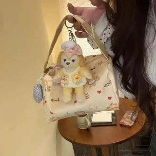 กระเป๋าถือ กระเป๋าเครื่องสำอาง ลายการ์ตูนน่ารัก แฟชั่นสำหรับผู้หญิง มาใหม่