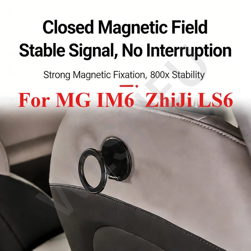 สําหรับ MG IM6 LS6 รถ Magnetic Attraction วงเล็บขยายพับ Telescopic Strong ผู้ถือแม่เหล็กโทรศัพท์มือถือวงเล็บโลหะ