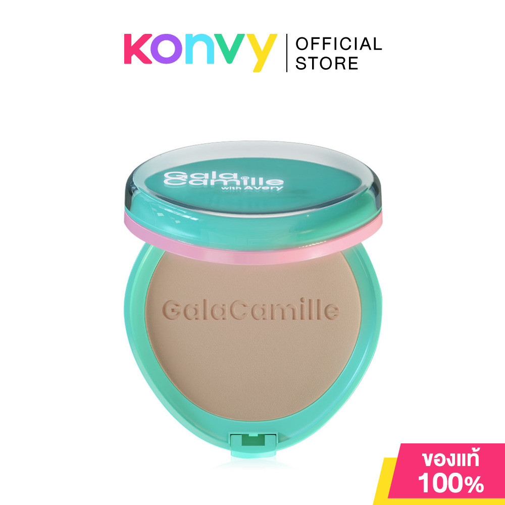 GALA CAMILLE Rolly Pop Soft Matte Foundation Powder SPF35 PA+++ 10g กาล่า กามิลเล่ โรลลี่ ป๊อป แป้งพัฟผสมรองพื้น.