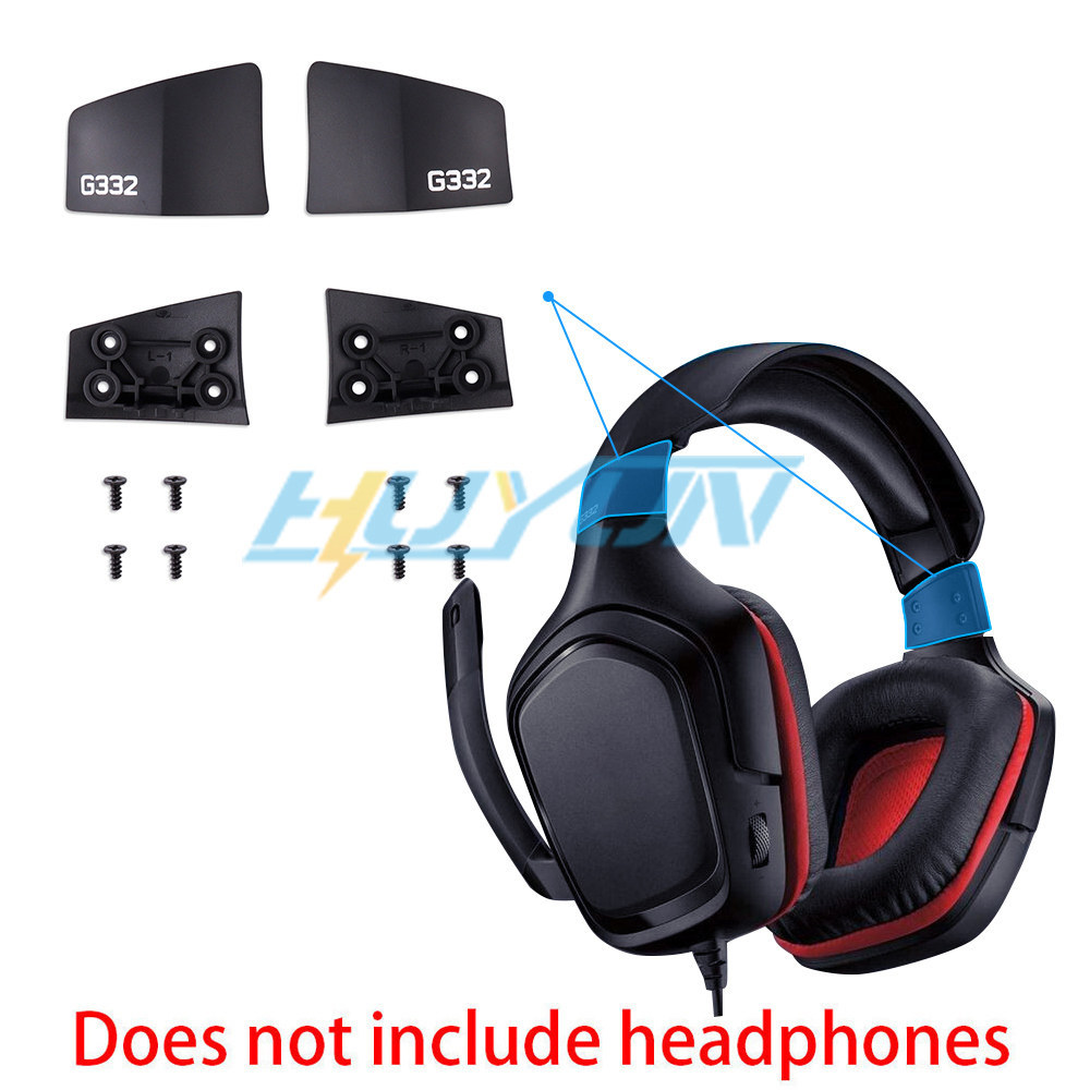 อุปกรณ์เสริมหูฟังเหมาะสําหรับ Logitech G432/G431/G430/G332/G331/G231/G230/G93