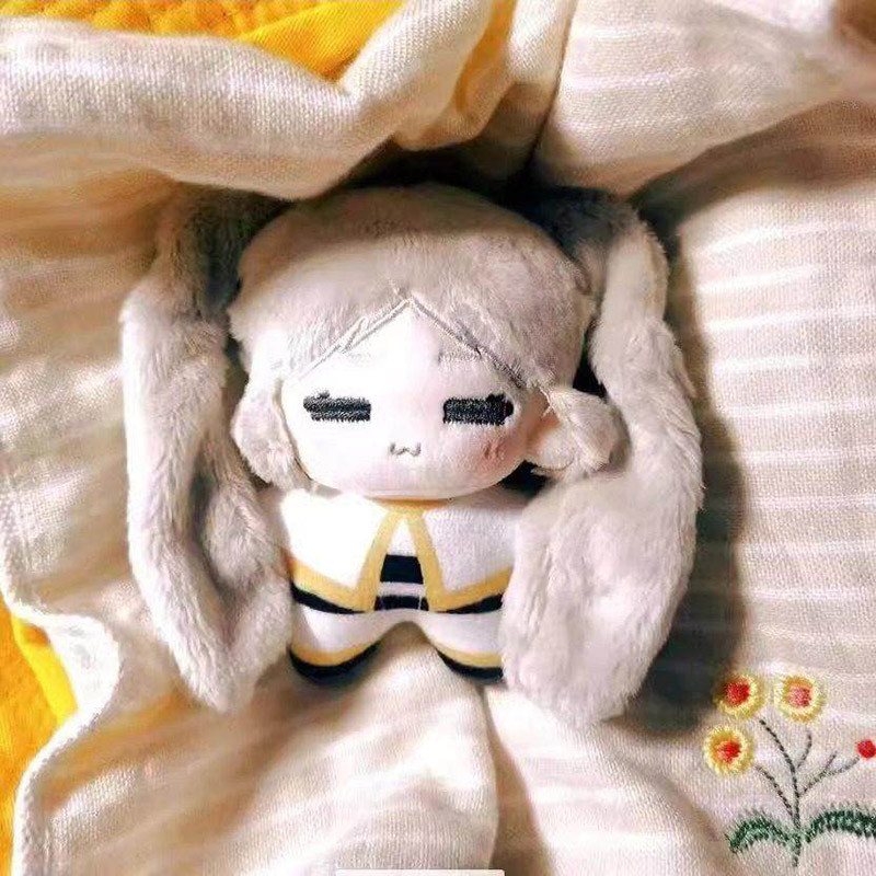 อะนิเมะ Frieren: Beyond Journeys End 10 ซม.Frieren Himmel ผ้าฝ้ายนุ่มตุ๊กตาตุ๊กตาตุ๊กตาของเล่นเครื่อ