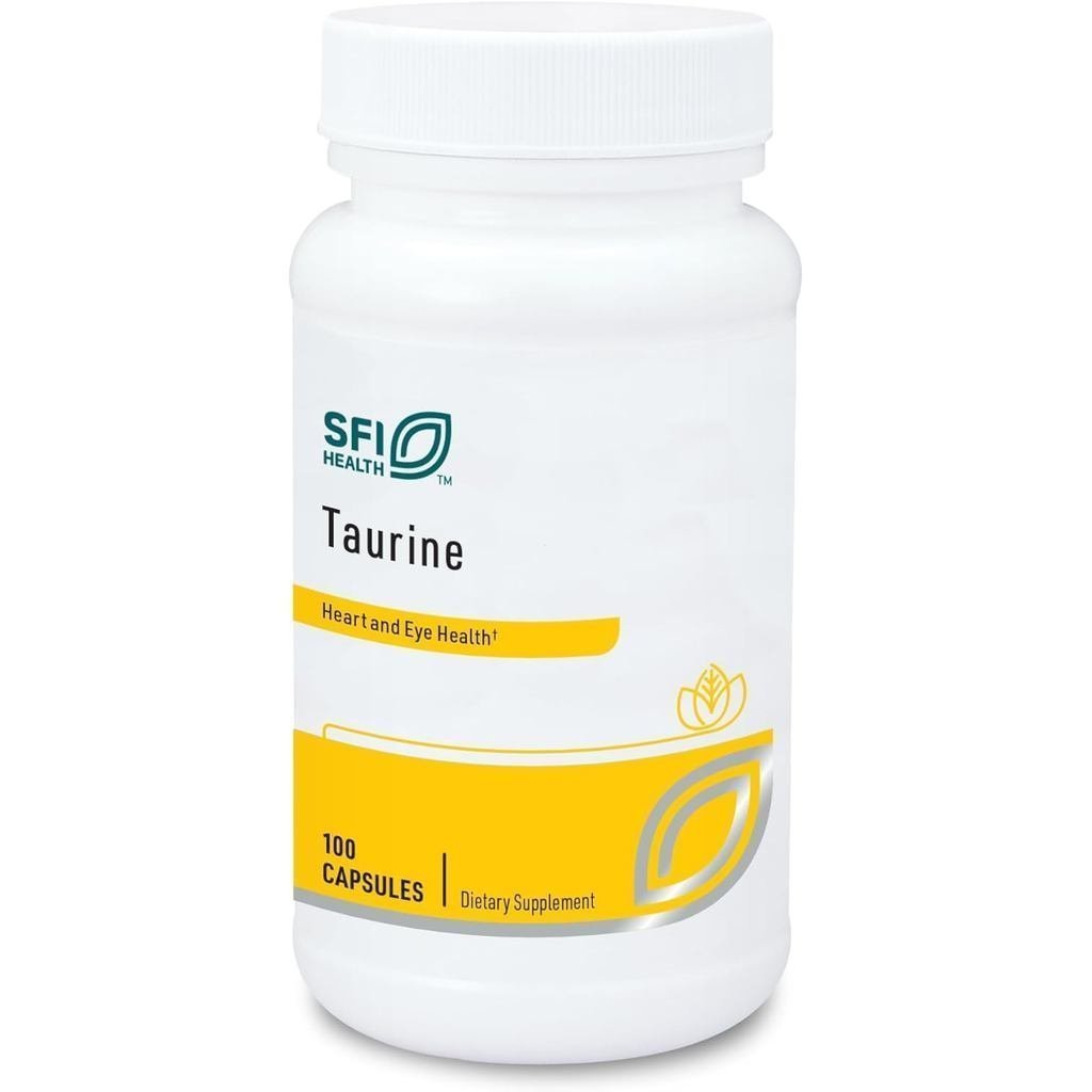 Klaire Labs SFI Health Taurine - 500 Milligrams Crystalline Taurine สําหรับ Energy & Cardiac Support
