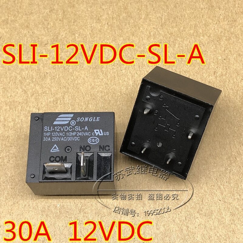(ของแท้/1ชิ้น)▤ SLI-12VDC-SL-A 12V 30A HF2160-1A-12DE เครื่องปรับอากาศเครื่องทําน้ําอุ่นไฟฟ้ารีเลย์ 