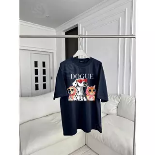YOU-T🐆เสื้อแฟชั่น ใส่สบาย เสื้อยืดแขนสั้น ลาย เสื้อ"DOGUE" ผ้านิ่ม OVERSIZE แฟชั่น ผ้าฝ้าย 100% สไตล์เกาหลี