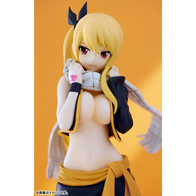 ( 📌 PRE-ORDER) POP UP PARADE FAIRY TAIL (Comic) Lucy Heartfilia Natsu Costume Ver. L size Figure, ge
