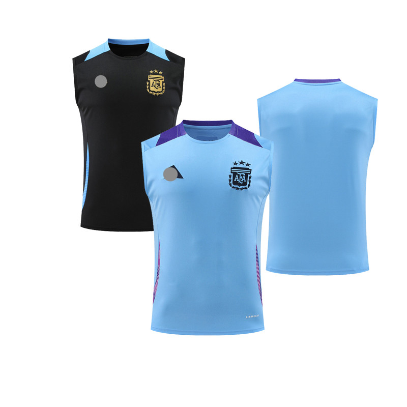 24-25 EA เสื้อกล้ามกีฬาสีฟ้าอ่อนขนาดบวกเย็บปะติดปะต่อกันลูกเรือคอหลวมด้านบน