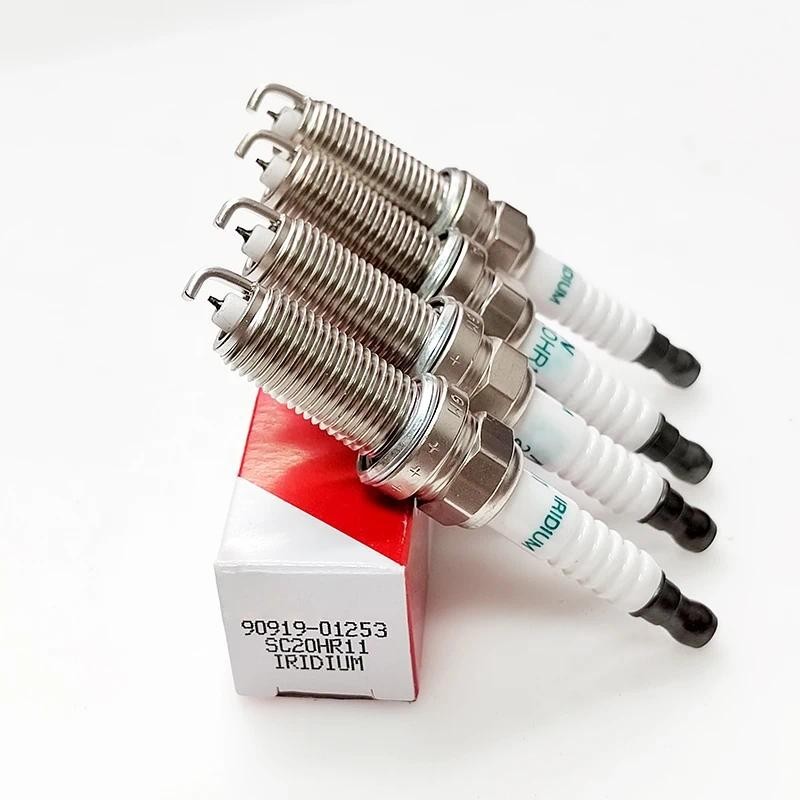 90919-01253 SC20HR11 4 ชิ้นสําหรับ Toyota Corolla Prius Lexus หัวเทียนอิริเดียมใหม่ 9091901253 SC20 
