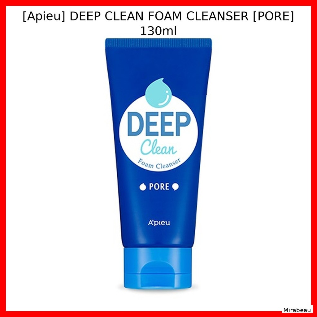 [Apieu] DEEP CLEAN FOAM CLEANSER [PORE] 130ml / Deep Clean, Pore by Seoul Beauty Picks
