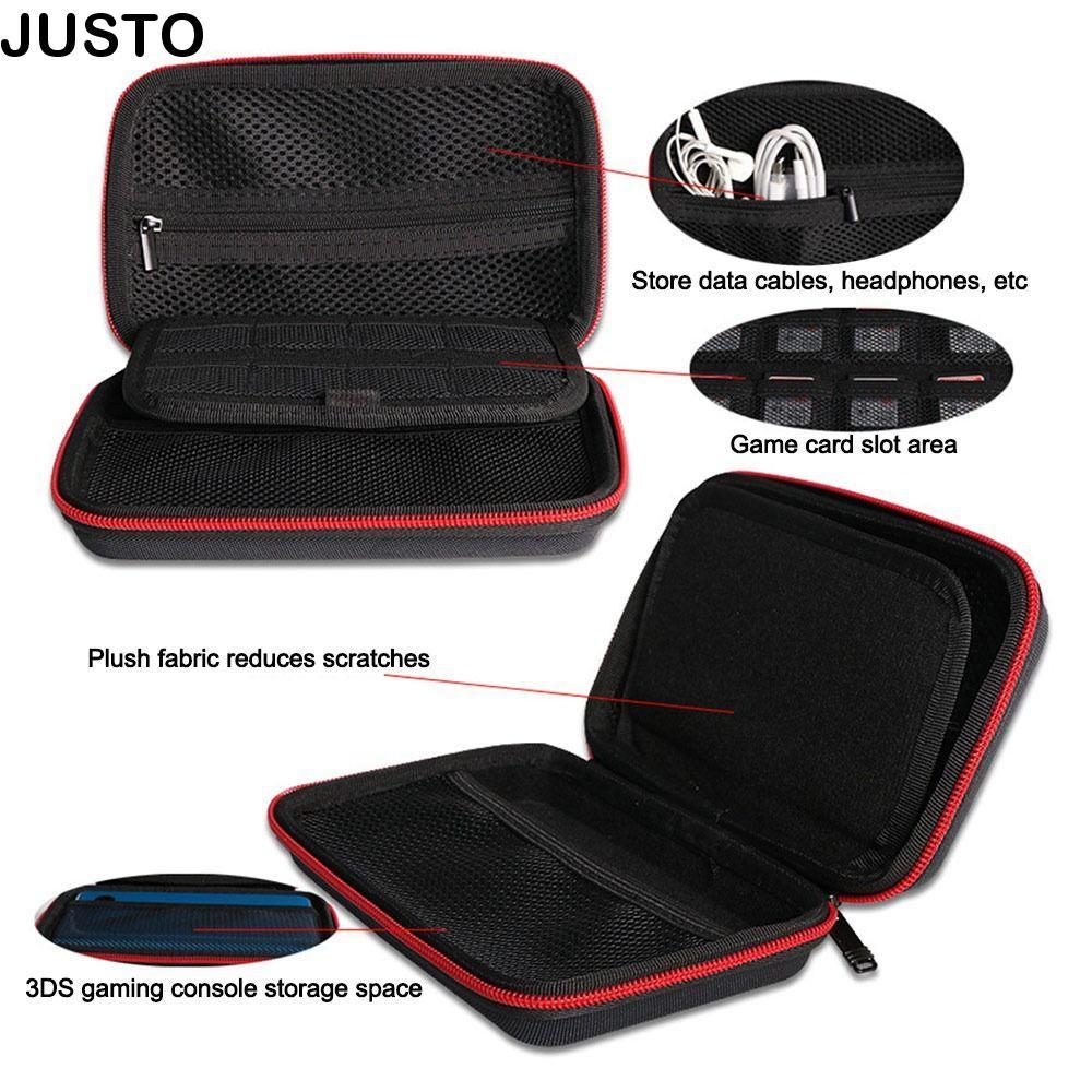 JUSTO กระเป๋าเก็บของ, กระเป๋าถือแบบแข็งกันกระแทก, กระเป๋าถือ EVA กันน้ําแบบพกพาสําหรับอุปกรณ์เสริมเก