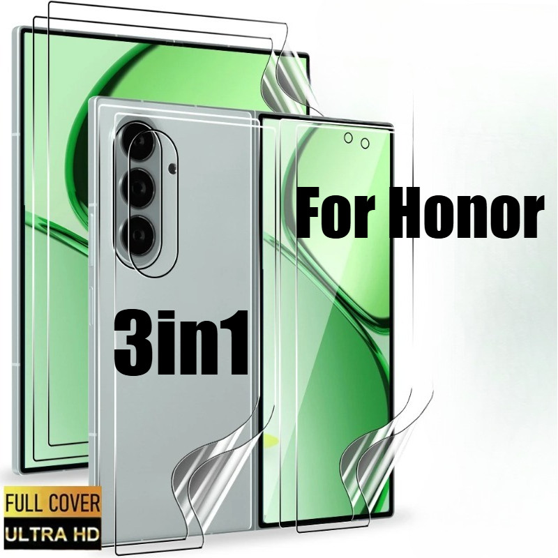 1-2 ชิ้น 999D ด้านหน้าด้านหลัง HD โปร่งใส Soft Hydrogel ฟิล์มสําหรับ Honor Magic V V2 Vs V3 V5 Vs2 V