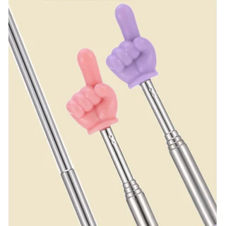 ไม้ชี้ไวท์บอร์ด ไม้ชี้นิ้วมือ สำหรับครู pointer presentation สแตนเลส การสอน