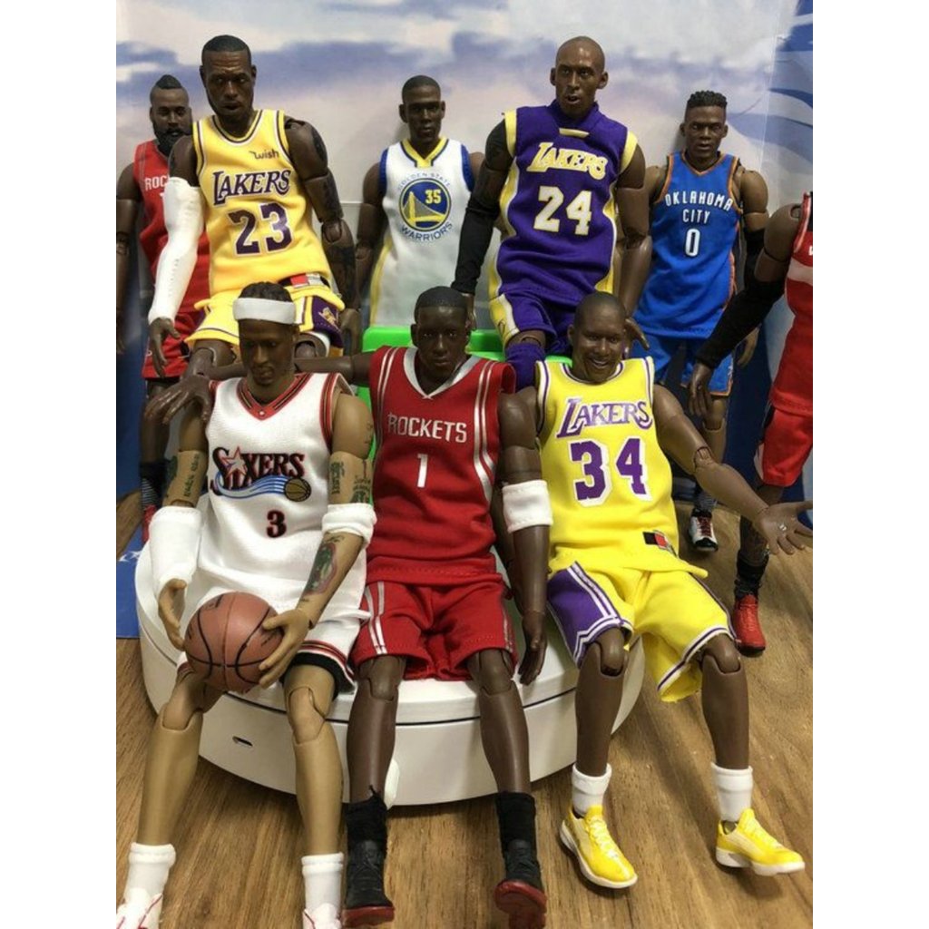 NBA Star 1/9 Kobe James Curry Action Figure รูปทหารตกแต่งของขวัญวันเกิดแฟน