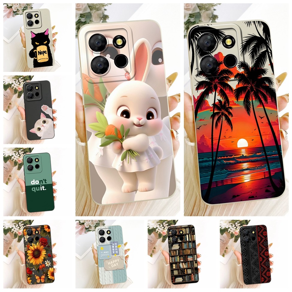 ITEL A60 A60s A662LM ฝาครอบ ITEL A60s เคสซิลิโคนแฟชั่นหรูหรา Cool Kawaii น่ารักทาสีปลอก M1908C3JH M1