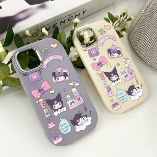 ส่งของเร็ว เคสสำหรับไอโฟน12 การ์ตูนคุลมี สนุก เคสมือถือกล้องสีเงิน for IPhone17 16 11 12 13 14 15Pro MAX XS XR 6/7/8PLUS