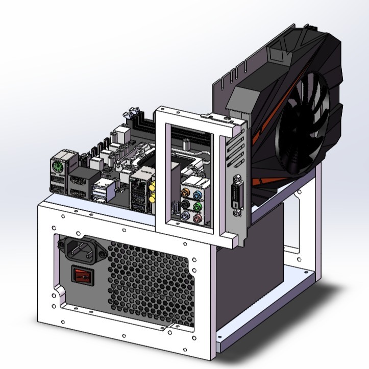 เคสคอม คอมประกอบ Itx Open Test Platform Rack ปรับให้เข้ากับแหล่งจ่ายไฟ atx/sfx, ประเภทพลังงาน Order 