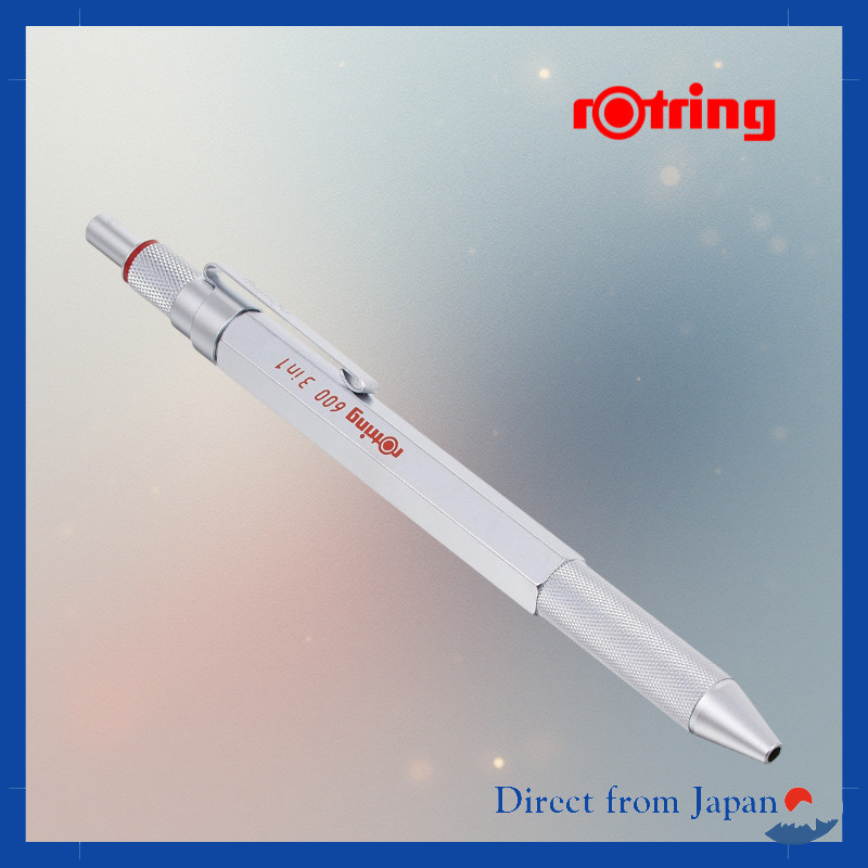 ROTRING 600 3-in-1 Silver Twist-Type 2121117 Authentic Import