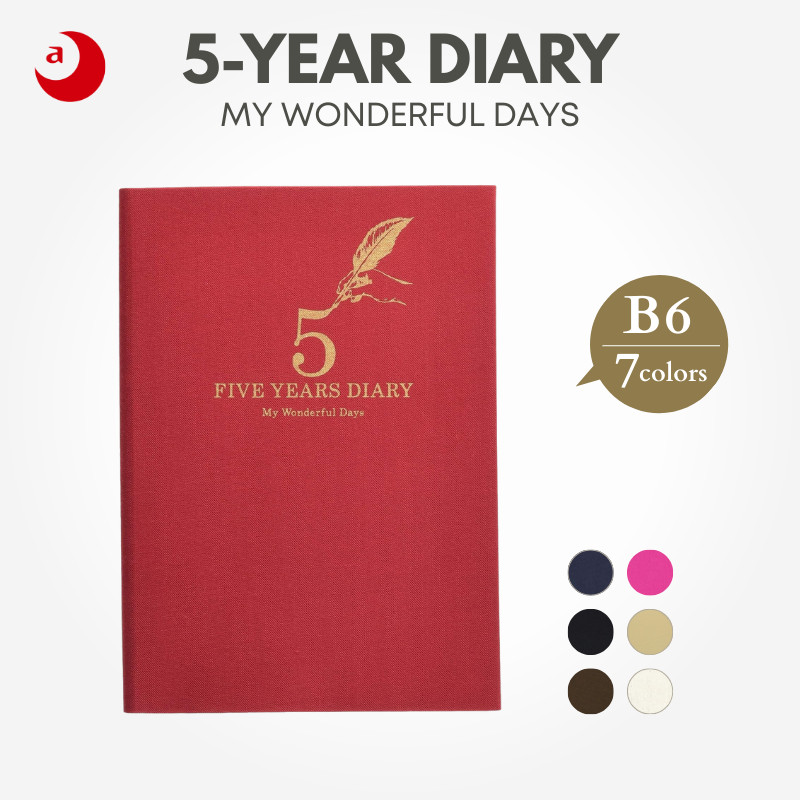 ARTEMIS 5-Year Continuous Diary B6 Size, Japan Diary/ Journal Stationery