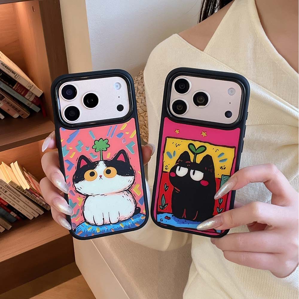 17ProMax เคสโทรศัพท์การ์ตูนหรูหราน่ารักเข้ากันได้กับ iPhone 16Pro Max 15Pro Max 13 14ProMax
