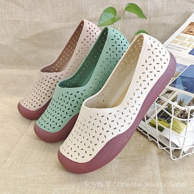 รองเท้าแตะสไตล์เวียดนามสำหรับผู้หญิง ออกแบบให้มีการระบายอากาศดี