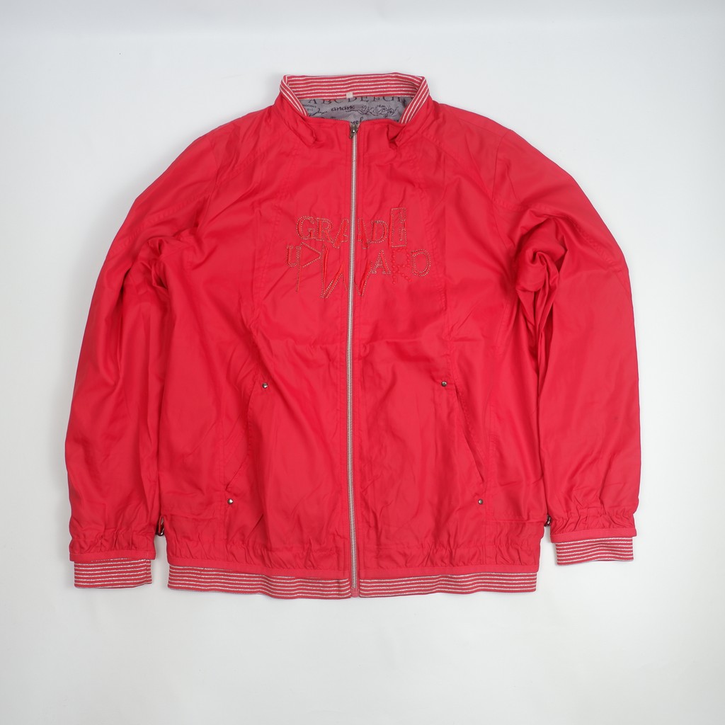 GRADE UPWARD เสื้อแจ็คเก็ตปักลายแจ๊กเก็ตลําลอง – Preloved