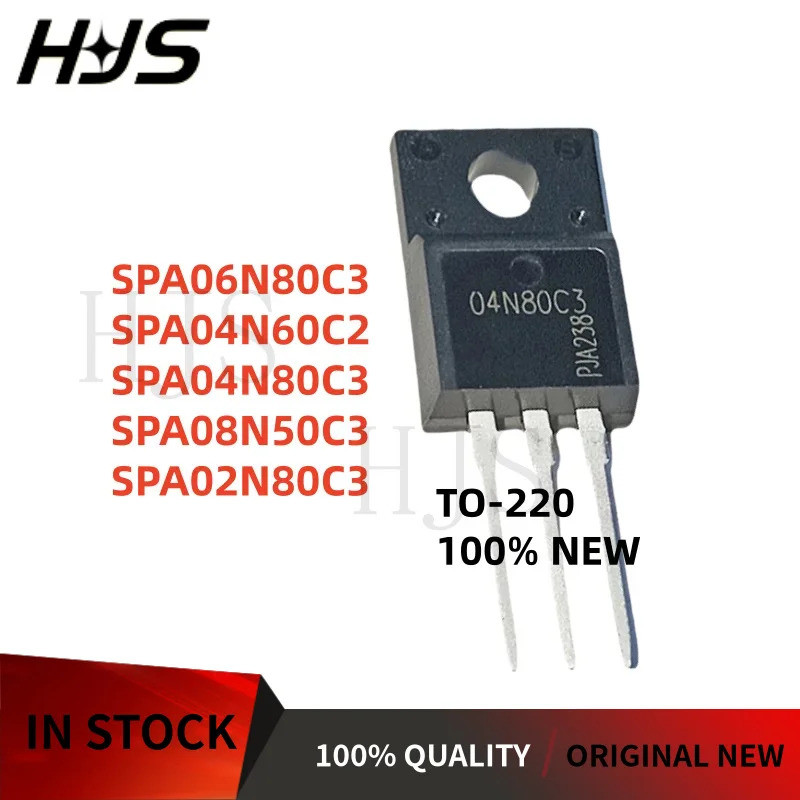 5PCS SPA06N80C3 SPA04N60C2 SPA04N80C3 SPA08N50C3 SPA02N80C3 06N80C3 04N60C2 04N80C3 08N50C3 ทรานซิสเ