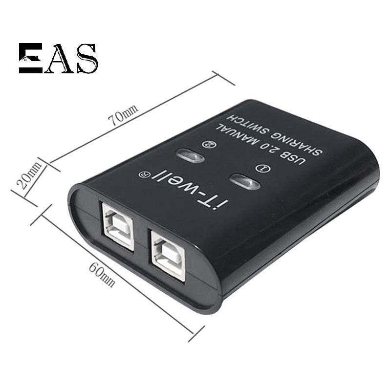 [EA] USB Printer Sharing 2-Port Manual Kvm Switching Splitter Hub Converter TH