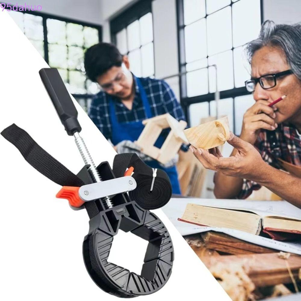 DAHUO Band Clamp, Adjustable 4 Jaws Strap Clamp, Quick Adjustable Angle Multi Function Pure Nylon St