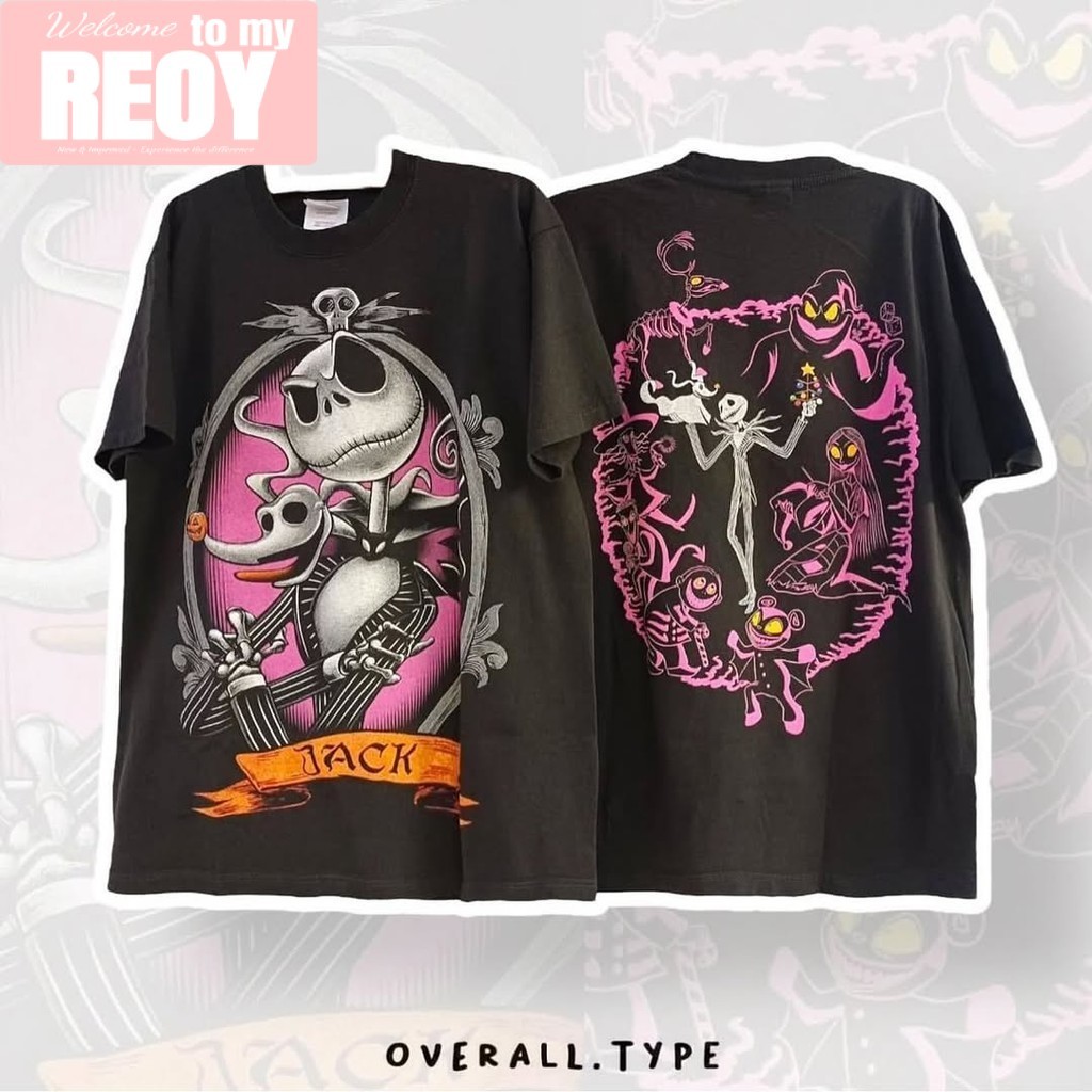 เกาหลี ผู้หญิง ฮาโลวีน เสื้อดำ ผ้าคอตตอน 100% เนื้อผ้าเกรดพรีเมียม คอกลม เสื้อยืด oversize halloween เสื้อน่ารัก #2