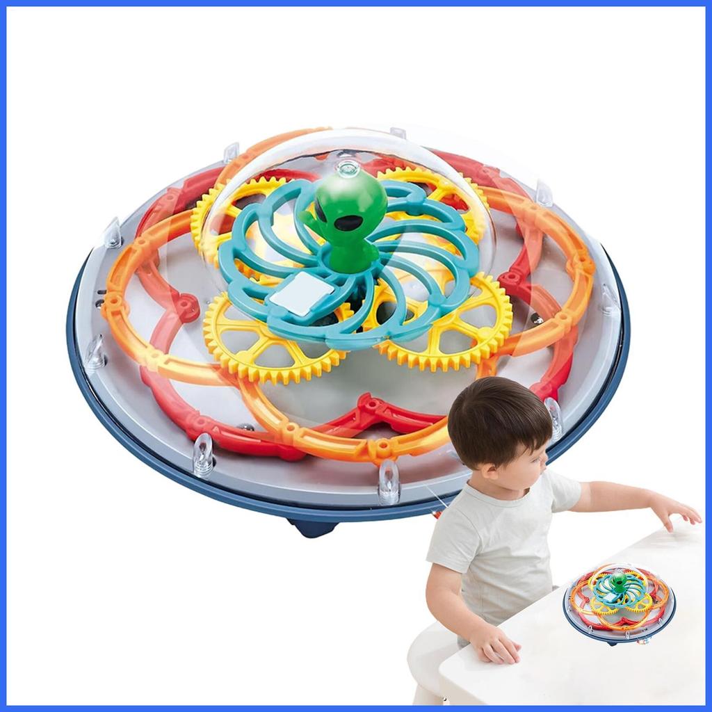 Flying Disc LED Clear Music หมุน Flying Disc Cool สนุกเกมคริสต์มาส Smooth Flying Disc เรืองแสงในเหมา