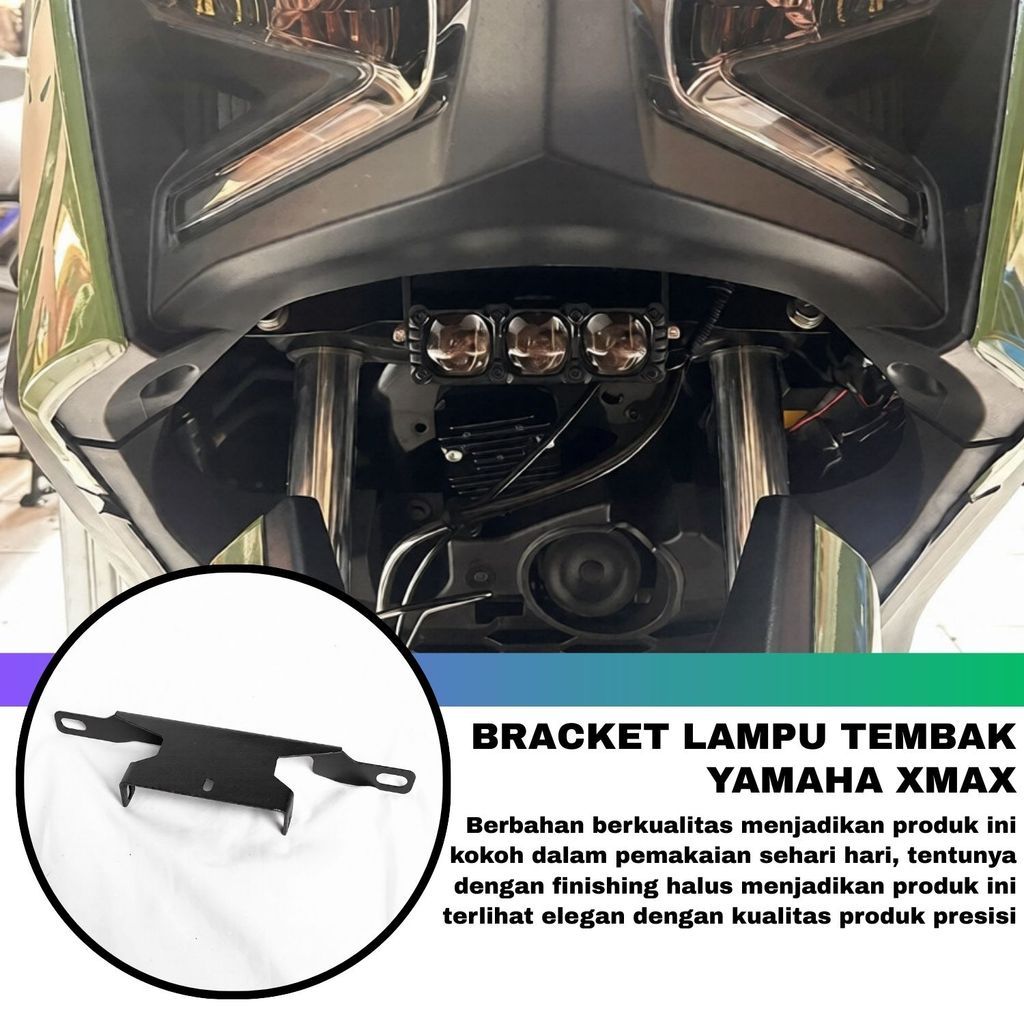 Duromoto X2 X3 ขายึดไฟหน้าสําหรับ Yamaha Xmax - New Xmax และตัวยึดสปอตไลท์เก่า