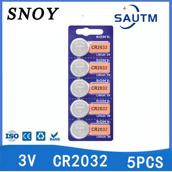 5-30 ชิ้น SONY CR2032 CR 2032 3V แบตเตอรี่ลิเธียมปุ่มเหรียญสําหรับนาฬิกากุญแจรถรีโมทคอนโทรลของเล่น