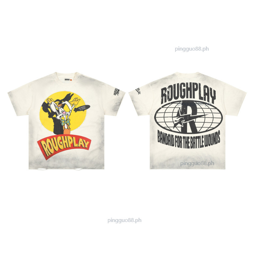 เสื้อเชิ๊ตแขนสั้นลายการ์ตูนน่ารัก สำหรับทั้งผู้ชายและผู้หญิง