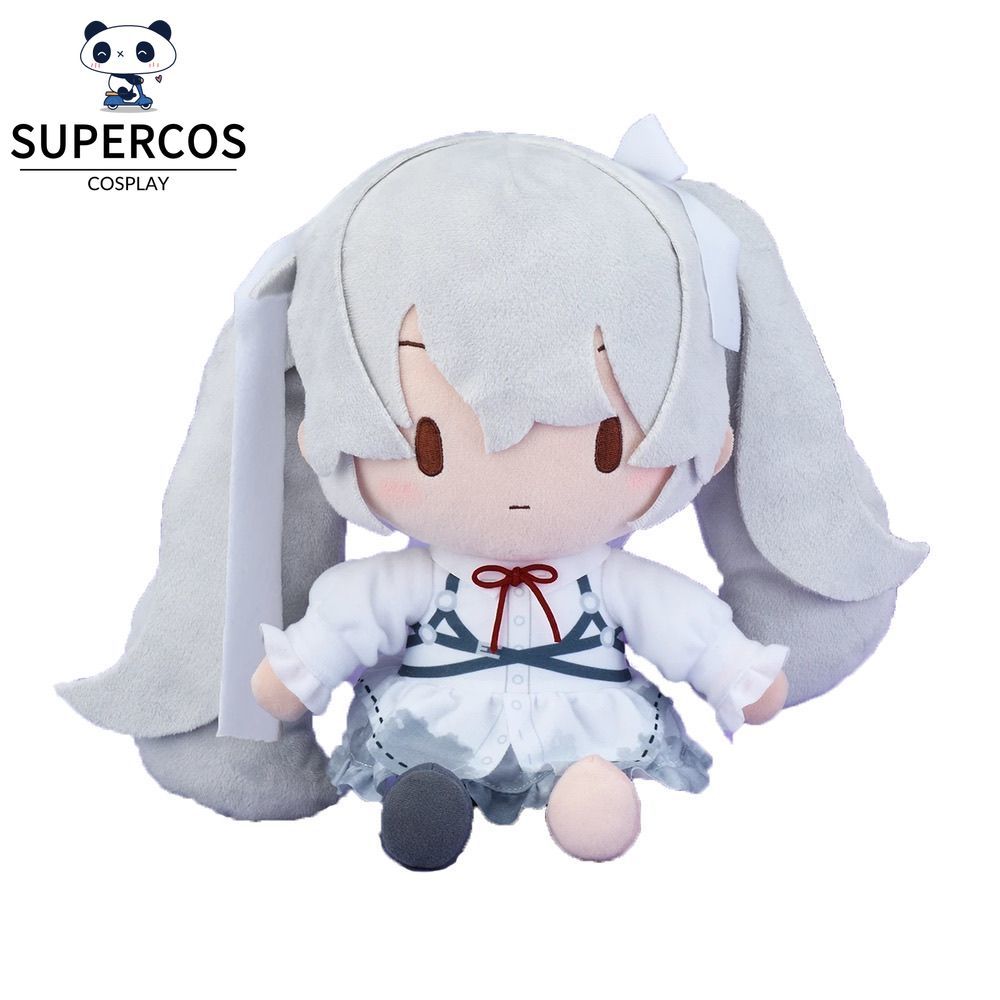 PJSK SEGA 25ji สีขาว Hatsune Miku Plush 27 ซม.น่ารัก Fufu ตุ๊กตาของเล่น